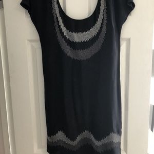 Club Monaco Black/Silver Dress Size XS